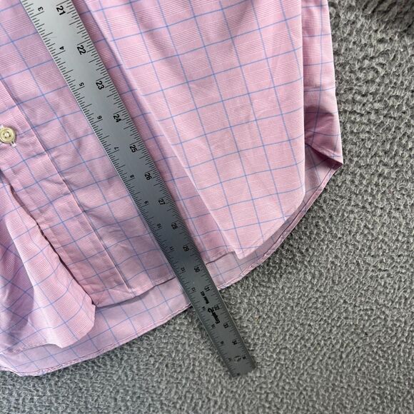Ralph Lauren Shirt Men's Medium Pink Plaid Plaid Checkered Button Down Pony NEW - Picture 3 of 12